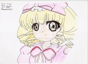 Rating: Safe Score: 0 Tags: 1990s_(style) 1girl artist_name auto_tagged blonde_hair blush dated drill_hair eyebrows_visible_through_hair hat hina_ichigo hinaichigo image looking_at_viewer neck_ribbon pink_bow ribbon solo traditional_media User: admin