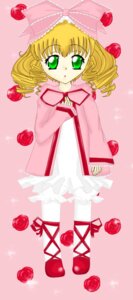 Rating: Safe Score: 0 Tags: 1girl apple blonde_hair bow cherry dress drill_hair flower food fruit full_body green_eyes hina_ichigo hinaichigo image long_sleeves looking_at_viewer pantyhose pink_background pink_bow pink_dress red_flower red_rose rose short_hair solo standing strawberry striped twin_drills User: admin