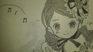 Rating: Safe Score: 0 Tags: 1girl bass_clef beamed_eighth_notes beamed_sixteenth_notes eighth_note flower greyscale hair_flower hair_ornament image instrument kanaria microphone monochrome music musical_note photo quarter_note rose singing sixteenth_note smile solo spoken_musical_note staff_(music) traditional_media treble_clef upper_body User: admin