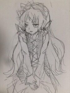 Rating: Safe Score: 0 Tags: 1girl akemi_homura bow crying dress graphite_(medium) greyscale hair_bow hair_ribbon half-closed_eyes image kaname_madoka long_hair magical_girl monochrome sad sakura_kyouko simple_background sketch solo suigintou tears traditional_media ultimate_madoka User: admin