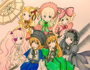 Rating: Safe Score: 0 Tags: 6+girls black_dress blonde_hair blue_eyes bonnet bow brown_hair dress drill_hair flower frills green_dress hat hina_ichigo image kanaria long_hair long_sleeves looking_at_viewer multiple multiple_girls pink_bow rose shinku short_hair sisters smile souseiseki suigintou suiseiseki tagme twintails very_long_hair User: admin