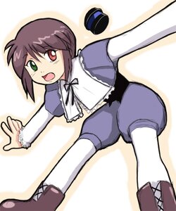 Rating: Safe Score: 0 Tags: 1girl :o all_fours dress frills green_eyes hat heterochromia image long_sleeves looking_at_viewer open_mouth red_eyes solo souseiseki top_hat white_legwear User: admin