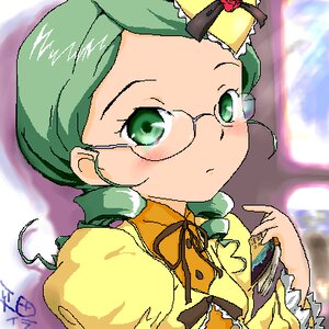 Rating: Safe Score: 0 Tags: 1girl blush dress frills glasses green_eyes green_hair hat image kanaria long_sleeves looking_at_viewer oekaki puffy_sleeves ribbon round_eyewear solo upper_body User: admin