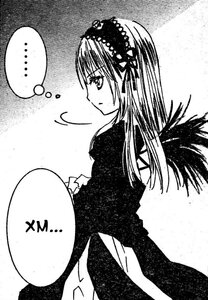 Rating: Safe Score: 0 Tags: ... 1girl bangs blush dress greyscale hairband halftone image lolita_hairband long_hair long_sleeves monochrome profile solo spoken_ellipsis suigintou wings User: admin