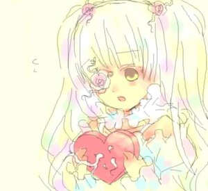 Rating: Safe Score: 0 Tags: 1girl blonde_hair blush dress flower image kirakishou long_hair long_sleeves rose solo upper_body User: admin
