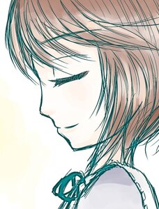Rating: Safe Score: 0 Tags: 1girl bangs closed_eyes closed_mouth eyebrows_visible_through_hair face image portrait profile short_hair simple_background sketch smile solo souseiseki white_background User: admin