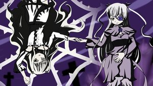 Rating: Safe Score: 0 Tags: 2girls barasuishou bow dress eyepatch flower image kirakishou long_hair long_sleeves multiple_girls pair purple_background rose shinku suigintou two_side_up very_long_hair wings User: admin