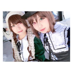 Rating: Safe Score: 0 Tags: 2girls brown_hair frills green_eyes hat heterochromia lips looking_at_viewer multiple_cosplay multiple_girls ribbon short_hair siblings sisters smile souseiseki suiseiseki tagme twins User: admin