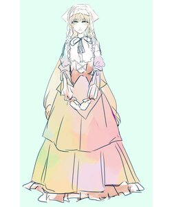 Rating: Safe Score: 0 Tags: blonde_hair crossdressing dress frills full_body green_eyes image long_hair puffy_sleeves ribbon simple_background solo standing suiseiseki User: admin