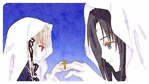 Rating: Safe Score: 0 Tags: 2girls image kakizaki_megu multiple_girls nun profile red_eyes solo suigintou veil User: admin