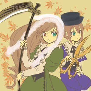 Rating: Safe Score: 0 Tags: anger_vein autumn autumn_leaves black_headwear blue_eyes brown_hair dress falling_leaves green_dress hat head_scarf heterochromia holding holding_leaf image leaf long_hair long_sleeves looking_at_viewer maple_leaf multiple_girls pair red_eyes short_hair siblings sisters souseiseki suiseiseki twins User: admin