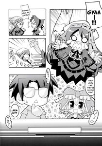Rating: Safe Score: 0 Tags: 1boy 1girl chibi comic doujinshi doujinshi_#109 dress glasses greyscale image long_hair monochrome multiple User: admin