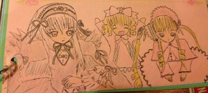 Rating: Safe Score: 0 Tags: 3girls :d ^_^ auto_tagged blonde_hair bow closed_eyes dress image long_hair long_sleeves looking_at_viewer multiple multiple_girls open_mouth pink_bow shinku simple_background smile suigintou tagme traditional_media very_long_hair User: admin