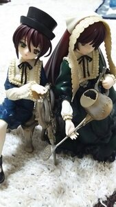 Rating: Safe Score: 0 Tags: 2girls black_ribbon brown_hair doll dress hat lolita_fashion long_hair long_sleeves multiple_dolls multiple_girls ribbon short_hair sisters souseiseki tagme User: admin