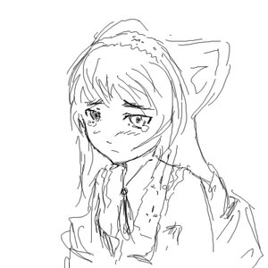 Rating: Safe Score: 0 Tags: 1girl bangs blush closed_mouth crying crying_with_eyes_open frown greyscale image long_hair monochrome ribbon sad simple_background sketch solo suiseiseki tears upper_body white_background User: admin