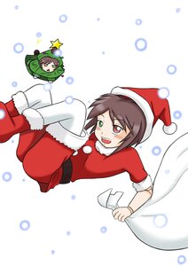 Rating: Safe Score: 0 Tags: boots brown_hair christmas green_eyes hat heterochromia image multiple_girls pair pantyhose red_eyes sack santa_boots santa_costume santa_hat short_hair souseiseki suiseiseki twins User: admin