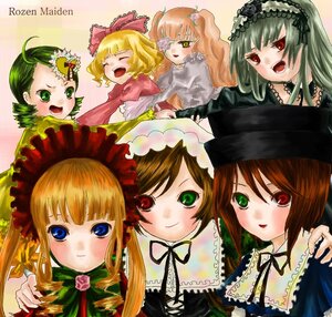 Rating: Safe Score: 0 Tags: 6+girls :d blonde_hair blue_eyes blush bow brown_hair closed_eyes dress flower frills green_eyes green_hair head_scarf heterochromia hina_ichigo image kanaria long_hair long_sleeves looking_at_viewer multiple multiple_girls open_mouth pink_bow red_eyes rose shinku short_hair siblings sisters smile souseiseki suigintou suiseiseki tagme twins twintails very_long_hair User: admin