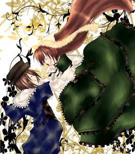 Rating: Safe Score: 0 Tags: 2girls brown_hair closed_eyes dress frills hat head_scarf image long_hair long_sleeves multiple_girls pair short_hair siblings sisters souseiseki suiseiseki twins very_long_hair wide_sleeves User: admin