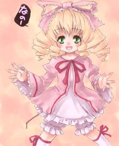Rating: Safe Score: 0 Tags: 1girl :d blonde_hair bloomers blush bow dress drill_hair frills green_eyes hina_ichigo hinaichigo image long_sleeves looking_at_viewer open_mouth pink_bow pink_dress ribbon short_hair smile solo standing twin_drills underwear white_bloomers User: admin