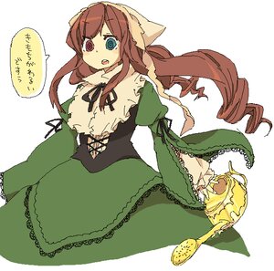 Rating: Safe Score: 0 Tags: 1girl azuma_seiji bangs blue_eyes brown_hair dress drill_hair frills green_dress green_eyes hat heterochromia image lolita_fashion long_hair long_sleeves open_mouth red_eyes ribbon rozen_maiden simple_background solo standing suiseiseki twin_drills twintails very_long_hair watering_can white_background User: admin