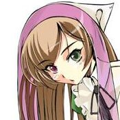 Rating: Safe Score: 3 Tags: 1girl bangs brown_hair green_eyes head_scarf image long_sleeves looking_at_viewer pink_headwear simple_background solo suiseiseki upper_body User: admin