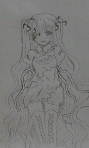 Rating: Safe Score: 0 Tags: 1girl auto_tagged boots dress greyscale image kaname_madoka kirakishou long_hair looking_at_viewer monochrome smile solo thighhighs traditional_media very_long_hair zettai_ryouiki User: admin
