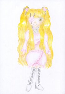 Rating: Safe Score: 0 Tags: 1girl blonde_hair boots cross-laced_footwear dress flower grin hair_flower hair_ornament image kirakishou knee_boots lace-up_boots long_hair rose smile solo striped traditional_media twintails very_long_hair User: admin