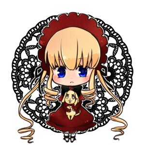 Rating: Safe Score: 0 Tags: 1girl blonde_hair blue_eyes blush bonnet bow chibi dress drill_hair image long_hair long_sleeves looking_at_viewer red_dress rose shinku solo twintails User: admin