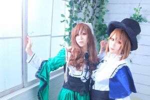 Rating: Safe Score: 0 Tags: 2girls blonde_hair blue_eyes dress hat long_hair long_sleeves multiple_cosplay multiple_girls plant sisters tagme twins User: admin