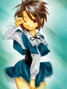 Rating: Safe Score: 0 Tags: 1girl ;) auto_tagged blue_dress brown_hair cowboy_shot frills image long_sleeves looking_at_viewer one_eye_closed puffy_sleeves red_eyes skirt smile solo souseiseki User: admin