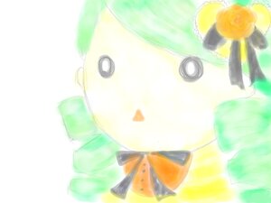 Rating: Safe Score: 0 Tags: 1girl black_eyes bow green_hair hat image kanaria no_humans simple_background solo striped white_background User: admin