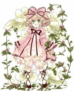 Rating: Safe Score: 0 Tags: 1girl blonde_hair bloomers bow dress drill_hair flower frills full_body green_eyes hair_bow hina_ichigo hinaichigo hisa image long_sleeves looking_at_viewer object_namesake open_mouth pink_bow pink_dress plant ribbon rozen_maiden short_hair smile solo standing underwear vines white_bloomers white_legwear User: admin