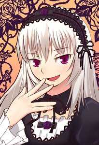 Rating: Safe Score: 0 Tags: 1girl blush detached_collar dress flower frills hairband image lolita_fashion lolita_hairband long_hair long_sleeves looking_at_viewer open_mouth pink_eyes pink_rose purple_flower purple_rose rose silver_hair smile solo suigintou upper_body User: admin