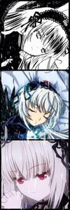 Rating: Safe Score: 0 Tags: 1girl closed_eyes dress frills hairband image lolita_hairband long_hair long_sleeves looking_at_viewer ribbon rose silver_hair sleeping solo suigintou User: admin