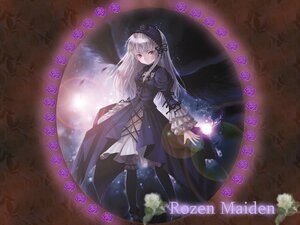 Rating: Safe Score: 0 Tags: 1girl black_flower black_legwear black_rose cross dress flower frills gothic_lolita hairband image juliet_sleeves lolita_fashion long_hair long_sleeves looking_at_viewer purple_dress purple_flower purple_rose red_eyes rose silver_hair solo suigintou thighhighs wings User: admin