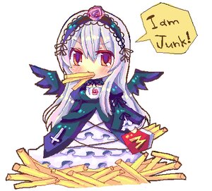 Rating: Safe Score: 0 Tags: 1girl bad_id bad_pixiv_id black_wings blush chibi chocolat_(momoiro_piano) dress flower food french_fries frills full_body hairband image long_hair long_sleeves orange_eyes red_eyes ribbon rose rozen_maiden silver_hair simple_background solo suigintou very_long_hair white_background wings User: admin