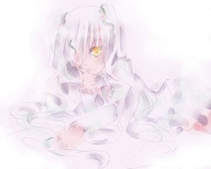Rating: Safe Score: 0 Tags: 1girl bangs closed_mouth dress eyepatch frills hair_ornament image kirakishou long_hair long_sleeves looking_at_viewer lying on_side smile solo striped striped_background vertical_stripes very_long_hair yellow_eyes User: admin