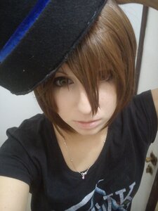 Rating: Safe Score: 0 Tags: 1girl closed_mouth hair_over_one_eye hat hood jewelry lips looking_at_viewer necklace short_hair smile solo souseiseki traditional_media User: admin