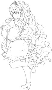 Rating: Safe Score: 0 Tags: 1girl boots dress frills full_body greyscale high_heel_boots high_heels image kirakishou knee_boots long_hair looking_back monochrome smile solo striped thigh_boots vertical_stripes very_long_hair wavy_hair User: admin
