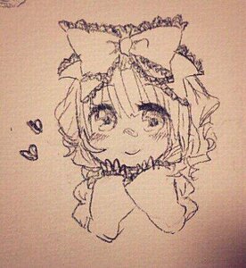 Rating: Safe Score: 0 Tags: 1girl animal_ears bangs blush bow bug butterfly closed_mouth eyebrows_visible_through_hair flower hair_bow hinaichigo image insect photo portrait smile solo traditional_media User: admin