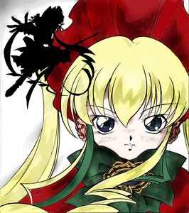 Rating: Safe Score: 0 Tags: 1girl bangs blonde_hair blue_eyes flower hair_ribbon image long_hair looking_at_viewer shinku sidelocks solo twintails umbrella User: admin