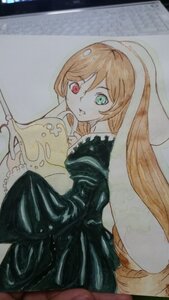 Rating: Safe Score: 0 Tags: 1girl :d auto_tagged blonde_hair dress green_eyes heterochromia image long_hair long_sleeves looking_at_viewer looking_back open_mouth photo red_eyes smile solo suiseiseki traditional_media very_long_hair User: admin
