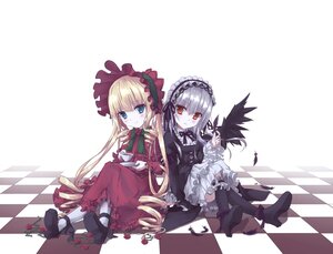 Rating: Safe Score: 0 Tags: 2girls argyle argyle_background argyle_legwear blonde_hair blue_eyes board_game bonnet bow checkerboard_cookie checkered checkered_background checkered_floor checkered_kimono checkered_skirt chess_piece dress drill_hair flag floor flower hairband image long_hair multiple_girls on_floor pair perspective red_eyes reflection reflective_floor rose shinku silver_hair sitting suigintou thighhighs tile_floor tile_wall tiles vanishing_point wings User: admin