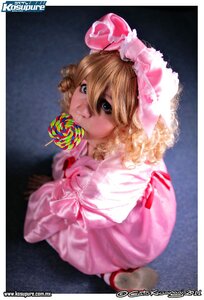 Rating: Safe Score: 0 Tags: 1girl artist_name blonde_hair blue_eyes bow candy curly_hair food fruit hina_ichigo hinaichigo lollipop pink_dress short_hair solo watermark web_address User: admin