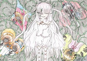 Rating: Safe Score: 0 Tags: black_hair blindfold blonde_hair closed_eyes dress flower image long_hair multiple multiple_girls ribbon rose short_hair tagme traditional_media very_long_hair watercolor_(medium) User: admin