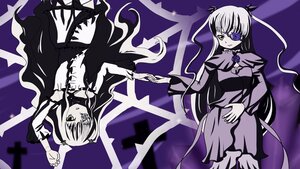 Rating: Safe Score: 0 Tags: 2girls barasuishou bow dress eyepatch flower image kirakishou long_hair long_sleeves multiple_girls pair purple_background rose shinku suigintou two_side_up very_long_hair wings User: admin