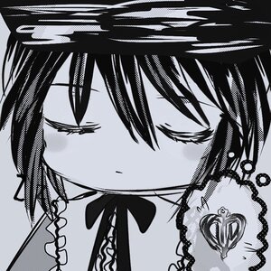 Rating: Safe Score: 0 Tags: 1girl blush close-up closed_eyes face greyscale hariruri image monochrome portrait short_hair simple_background solo souseiseki User: admin
