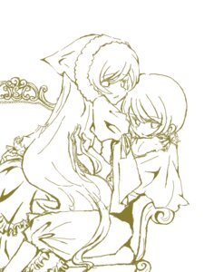 Rating: Safe Score: 0 Tags: 2girls closed_eyes image long_hair monochrome multiple_girls pair short_hair souseiseki suiseiseki tomoe_mami twintails yuri User: admin