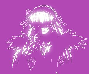 Rating: Safe Score: 0 Tags: 1girl heart image pink_theme pixel_art purple_background purple_theme silhouette solo suigintou User: admin