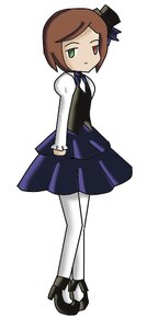 Rating: Safe Score: 0 Tags: 1girl brown_hair full_body green_eyes hat heterochromia image long_sleeves looking_at_viewer mini_hat mini_top_hat pantyhose red_eyes ribbon shoes short_hair skirt solo souseiseki standing top_hat white_background white_legwear User: admin